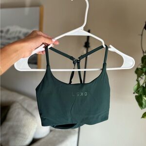 LSKD barely worn dark green sports bra in small! 🤍